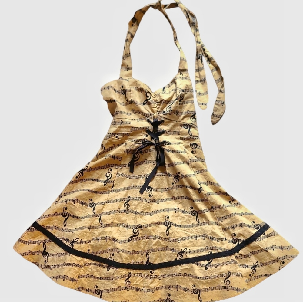 Musical Note Dress from Hot Topic
